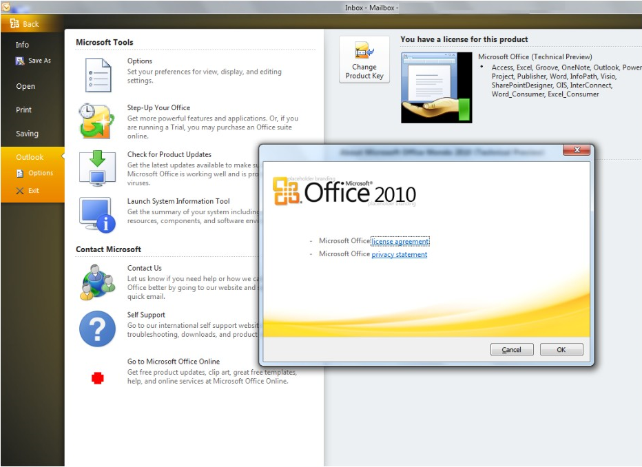 Microsoft office 2010 free download with key
